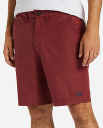 4 Crossfire Solid Submersible Shorts 20" Red ABYWS00195 Billabong