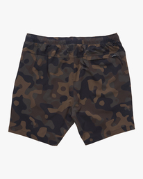 5 A/Div Surftrek Elastic Waist Shorts 17" Green ABYWS00196 Billabong