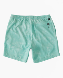 6 A/Div Surftrek Elastic Shorts 17" Green ABYWS00196 Billabong