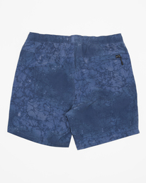 8 A/Div Surftrek Elastic Waist Shorts 17" Blue ABYWS00196 Billabong