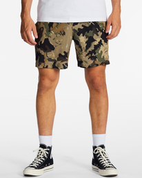 billabong, A/Div Surftrek Elastic Waist Shorts 17", CAMO (cmm) SURFTREK ELASTIC ABYWS00196