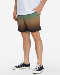 1 A/Div Surftrek Elastic Waist Shorts 17" Multicolor ABYWS00196 Billabong