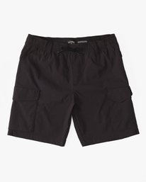 3 Surftrek Elastic Technical Cargo 19" Shorts Black ABYWS00198 Billabong