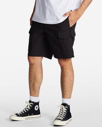 1 Surftrek Elastic Technical Cargo 19" Shorts Black ABYWS00198 Billabong