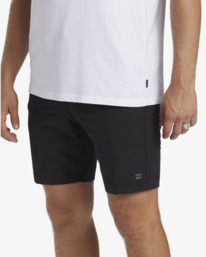 5 Crossfire Slub Submersible 19" Shorts Black ABYWS00199 Billabong