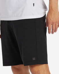 6 Crossfire Slub Submersible 19" Shorts Black ABYWS00199 Billabong