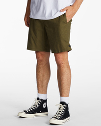 1 Surftrek Hemp Technical Elasticized Shorts Green ABYWS00201 Billabong