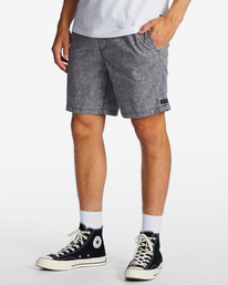 1 Surftrek Hemp Technical Elasticized Shorts Black ABYWS00201 Billabong