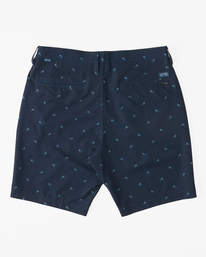 4 Crossfire Mid Submersible 19" Shorts Blue ABYWS00202 Billabong