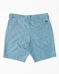 4 Crossfire Mid Submersible 19" Shorts Blue ABYWS00202 Billabong