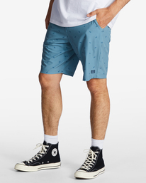 1 Crossfire Mid Submersible 19" Shorts Blue ABYWS00202 Billabong