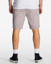 billabong, Larry Corduroy 20" Shorts, GREY VIOLET (gvo) Larry - Corduroy Shorts for Men ABYWS00208