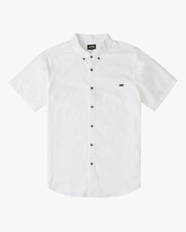 5 All Day Short Sleeve Shirt White ABYWT00110 Billabong