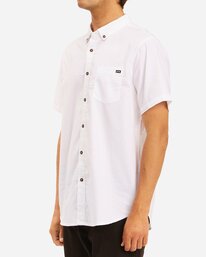 2 All Day Short Sleeve Shirt White ABYWT00110 Billabong