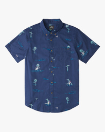 4 Sundays Mini Short Sleeve Shirt Brown ABYWT00112 Billabong