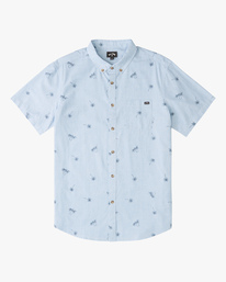 4 Sundays Mini Short Sleeve Shirt Blue ABYWT00112 Billabong