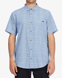billabong, Sundays Mini Short Sleeve Shirt, CLOUD BLUE (cbl) SUNDAYS MINI SS ABYWT00112