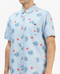 billabong, Sundays Mini Short Sleeve Shirt, COASTAL BLUE (cbu) SUNDAYS MINI SS ABYWT00112