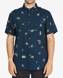 0 Sundays Mini Short Sleeve Shirt Blue ABYWT00112 Billabong