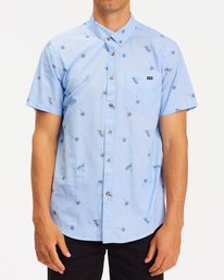 0 Sundays Mini Short Sleeve Shirt Blue ABYWT00112 Billabong