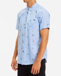 1 Sundays Mini Short Sleeve Shirt Blue ABYWT00112 Billabong