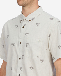 3 Sundays Mini Short Sleeve Shirt Beige ABYWT00112 Billabong