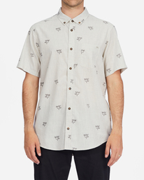 0 Sundays Mini Short Sleeve Shirt Beige ABYWT00112 Billabong