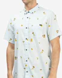 4 Sundays Mini Short Sleeve Shirt Blue ABYWT00112 Billabong
