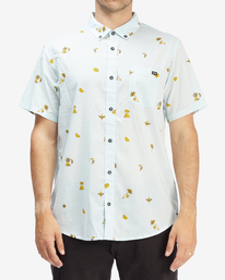 0 Sundays Mini Short Sleeve Shirt Blue ABYWT00112 Billabong