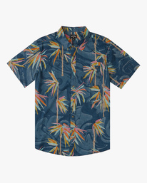 4 Sundays Floral Short Sleeve Shirt Blue ABYWT00113 Billabong