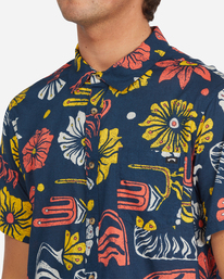 4 Sundays Floral Short Sleeve Shirt Brown ABYWT00113 Billabong