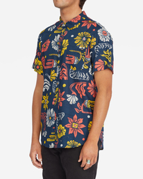 1 Sundays Floral Short Sleeve Shirt Brown ABYWT00113 Billabong