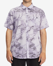 0 Sundays Floral Short Sleeve Shirt Purple ABYWT00113 Billabong