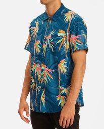 1 Sundays Floral Short Sleeve Shirt Blue ABYWT00113 Billabong