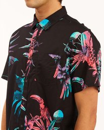 3 Sundays Floral Short Sleeve Shirt Blue ABYWT00113 Billabong