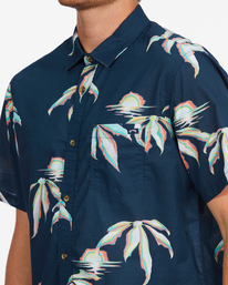 3 Sundays Floral Short Sleeve Shirt Blue ABYWT00113 Billabong