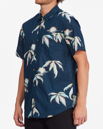 1 Sundays Floral Short Sleeve Shirt Blue ABYWT00113 Billabong