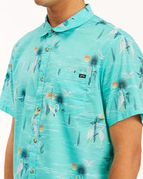 3 Sundays Floral Short Sleeve Shirt Grey ABYWT00113 Billabong