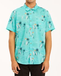 0 Sundays Floral Short Sleeve Shirt Grey ABYWT00113 Billabong