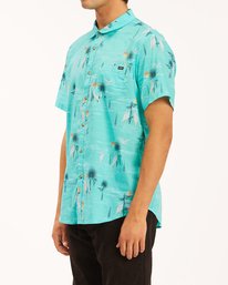 1 Sundays Floral Short Sleeve Shirt Grey ABYWT00113 Billabong