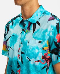 3 Sundays Floral Short Sleeve Shirt Blue ABYWT00113 Billabong