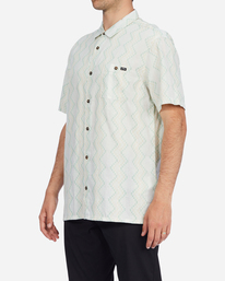 3 Sundays Jacquard Short Sleeve Shirt Beige ABYWT00114 Billabong
