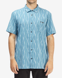0 Sundays Jacquard Short Sleeve Shirt Orange ABYWT00114 Billabong