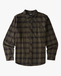 6 Coastline Flannel Shirt Brown ABYWT00116 Billabong