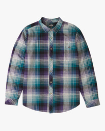 4 Coastline Flannel Shirt Orange ABYWT00116 Billabong
