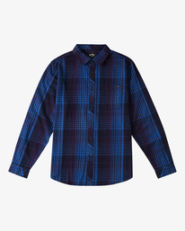 6 Coastline Flannel Shirt Blue ABYWT00116 Billabong