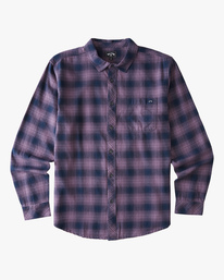 6 Coastline Flannel Shirt Purple ABYWT00116 Billabong