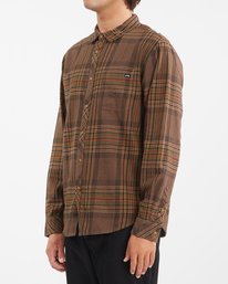 1 Coastline Flannel Shirt Brown ABYWT00116 Billabong