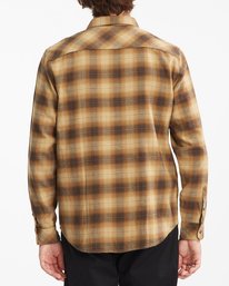 2 Coastline Flannel Shirt Brown ABYWT00116 Billabong