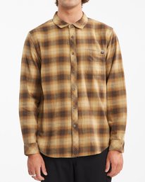 0 Coastline Flannel Shirt Brown ABYWT00116 Billabong
